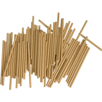 ABENA Jumbo Trinkhalme Papier,  Braun,  19, 5 cm,  Ø 0, 8 cm 1 Karton = 50 Packungen à 100 Stück