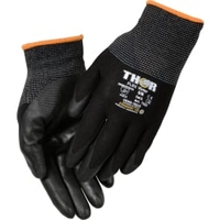 ABENA Nitrilhandschuhe Thor Flex Vinter,  gefüttert,  schwarz 1 Packung = 12 Paar,  Größe 8