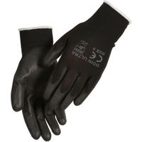 ABENA Odin Ultra Black Arbeitshandschuhe,  PU-Handschuhe 1 Karton = 144 Paar,  Größe 8