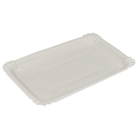 ABENA Pappteller,  Eckig,  13 x 20 cm 1 Packung = 250 Stück