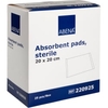 ABENA Saugkompresse,  steril,  weiß 220925,  1 Packung = 25 Stück,  20 x 20 cm
