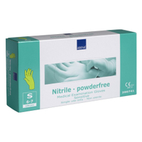ABENA Sensitive Nitril Einweghandschuhe,  hellgrün 1 Packungen = 100 Stück,  Größe S