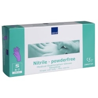 ABENA Sensitive Nitril Einweghandschuhe,  lila 1 Karton = 10 Packungen = 1000 Stück,  Größe S