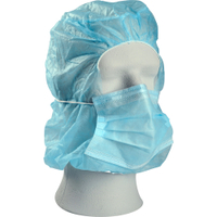 ABENA Thor Astrohauben mit Mundschutz,  PP,  blau 1 Packung = 50 Stück
