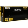 ABENA Thor Black Vinyl Einweghandschuhe,  puderfrei,  schwarz 1 Karton = 10 Packungen à 100 Stück,  Größe M