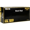 ABENA Thor Black Vinyl Einweghandschuhe,  puderfrei,  schwarz 1 Packung = 100 Stück,  Größe XL