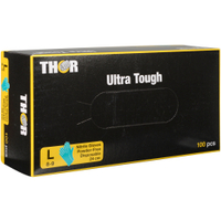 ABENA Thor Ultra Tough Einmalhandschuhe,  Nitril,  grün 1 Karton = 10 Packungen à 100 Stück,  Größe L