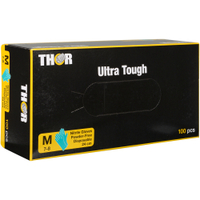 ABENA Thor Ultra Tough Einmalhandschuhe,  Nitril,  grün 1 Karton = 10 Packungen à 100 Stück,  Größe M