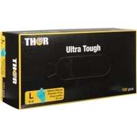 ABENA Thor Ultra Tough Einmalhandschuhe,  Nitril,  grün 1 Packung = 100 Stück,  Größe L