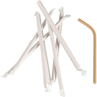 ABENA Trinkhalme Papier,  Braun,  24 cm,  Ø 0, 6 cm 1 Packung = 250 Stück