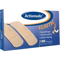 Actiomedic ELASTIC Pflasterstrips 137.020.25720,  1 Packung = 100 Stück,  Maße: 25 x 72 mm