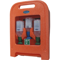 Actiomedic EYE CARE Medi2Protect I Augenspülstation 500.200.20000,  2 x 500 ml NaCl 0, 9%,  1 x 250 ml gepufferte Spüllösung 4, 9 %