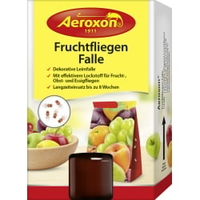Aeroxon Fruchtfliegenfalle Leimfalle,  Langzeiteinsatz 92470,  1 Packung = 1 Leimfalle + 40 ml - Flasche Lockmittel