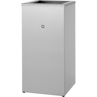 All Care Qbic-line Abfallbehälter Edelstahl,  85 Liter Maße: H 700 x B 350 x T 350 mm,  offen