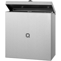 All Care Qbic-line Hygienebox Edelstahl,  9 Liter Maße: H 266 x B 266 x T 133 mm