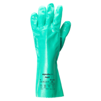 Ansell AlphaTec 39-124 Handschuhe,  PSA Kategorie 3,  grün 39124080,  1 Packung = 12 Paar,  Größe 8