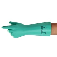 Ansell AlphaTec Solvex 37-695 Handschuh,  PSA Kategorie 3,  grün 37695070,  1 Packung = 12 Paar,  Größe 7