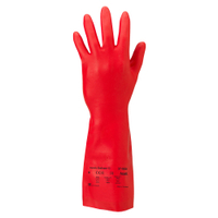 Ansell AlphaTec Solvex 37-900 Handschuh,  PSA Kategorie 3,  rot 37900100,  1 Packung = 12 Paar,  Größe 10