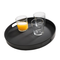 APS BISTRO Serviertablett,  rutschfest 84045,  1 Tablett,  Farbe: schwarz