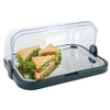 APS Buffet-Vitrine 09104,  Maße (B x L x H): 44 x 32 x 20, 5 cm,  schwarz