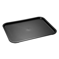 APS Fast Food-Tablett 00531,  Maße (B x L x H): 35 x 27 x 2 cm,  schwarz