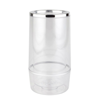 APS Flaschenkühler,  Polystyrol 36032,  Material: Polystyrol mit Chromrand