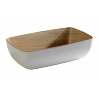 APS FRIDA GN Schale 84586,  Maße (B x L x H): 26, 5 x 16, 2 x 7, 5 cm,  1, 8 Liter,  GN 1/4,  weiß