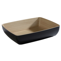 APS FRIDA GN Schale 84590,  Maße (B x L x H): 32, 5 x 26, 5 x 7, 5 cm,  4 Liter,  GN 1/2,  schwarz