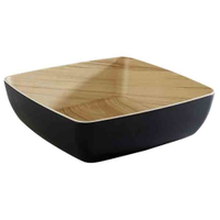 APS FRIDA Schale 84562,  Maße (B x L x H): 25 x 25 x 7, 5 cm,  2, 65 Liter,  schwarz