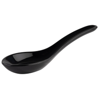 APS FRIENDLY Fingerfoodlöffel,  Kunststoff,  Breite: 4, 5 cm 79011,  Maße (L x H): 13, 5 x 4, 5 cm,  1 Packung = 12 Stück,  Farbe: schwarz