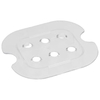 APS GN Abtropfmatte aus Polycarbonat 82011,  Maße (L x B x H): 11, 7 x 10, 4 x 2 cm,  GN 1/6
