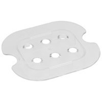 APS GN Abtropfmatte aus Polycarbonat 82011,  Maße (L x B x H): 11, 7 x 10, 4 x 2 cm,  GN 1/6