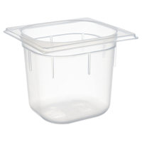 APS GN Behälter,  Polypropylen 82140,  Maße (B x L x H): 17, 6 x 16, 2 x 15 cm,  2, 2 Liter,  GN 1/6
