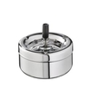 APS "KLASSIKER" Aschenbecher mit Drehmechanismus 00054,  1 Zigarettenascher,  Farbe: metallic-silber