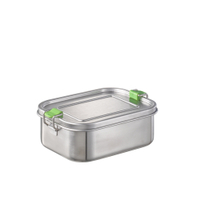 APS Lunchbox mit Trennwand,  Edelstahl 66900,  Fassungsvermögen: 800 ml