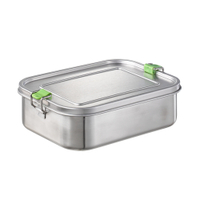 APS Lunchbox mit Trennwand,  Edelstahl 66902,  Fassungsvermögen: 1400 ml