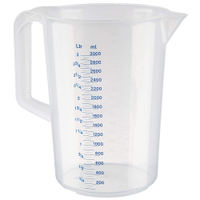APS Messbecher,  transparent,  geschlossener Griff 30049,  Maße (Ø x H): 17 x 23, 5 cm,  3 Liter