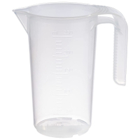 APS Messbecher,  transparent,  offener Griff 30059,  Maße (Ø x H): 7 x 12 cm,  0, 25 Liter