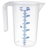APS Messbecher,  transparent,  offener Griff 30061,  Maße (Ø x H): 9 x 14 cm,  0, 5 Liter
