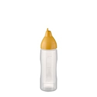 APS Quetschflasche NON DRIP,  tropffrei 93271,  Maße (Ø x H): 5, 5 x 21 cm,  Farbe gelb