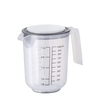 APS Rührbecher mit Deckel,  transparent,  1 Liter 30058,  Maße (Ø x H): 12, 5 x 16 cm