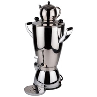 APS Samowar,  Teekocher,  3-teiliges Set 12316,  1 Set = 1 Samowar 12 Liter,  1 Teekanne 1, 3 Liter,  1 Tropfschale