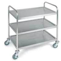APS Servier- / Transportwagen schwere Ausführung 11979,  Maße (B x L x H): 91 x 59 x 93 cm,  3 Borde
