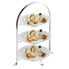 APS Serviergestell 33217,  Maße (B x L x H): 33 x 24 x 43 cm,  für 3 Teller max. Ø 27 cm