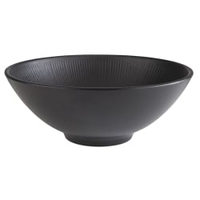 APS Servierschale NERO aus Melamin,  schwarz,  1, 7 Liter 85061,  Maße (Ø x H): 24 x 9 cm