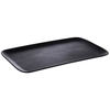 APS Serviertablett NERO,  GN 1/1 große Fläche,  elegant schwarz 85067,  Maße (B x L x H): 53 x 32, 5 x 2, 5 cm