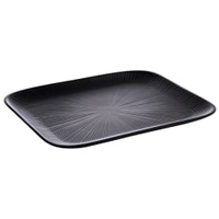 APS Serviertablett NERO,  GN 1/2 mittlere Fläche,  elegant schwarz 85068,  Maße (B x L x H): 26, 5 x 32, 5 x 2, 5 cm
