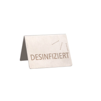 APS Tischaufsteller,  Desinfiziert,  2-sprachig 71530,  Maße (B x L x H): 5 x 4, 5 x 3, 5 cm