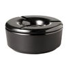 APS Windaschenbecher,  Aschenbecher mit Deckel,  Melamin 83489,  1 Zigarettenascher,  Farbe: schwarz