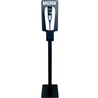 Arcora Aufsteller aus Metall mit Desinfektionsspender 01032,  Farbe Gehäuse: schwarz/weiß,  ABS Kunststoff